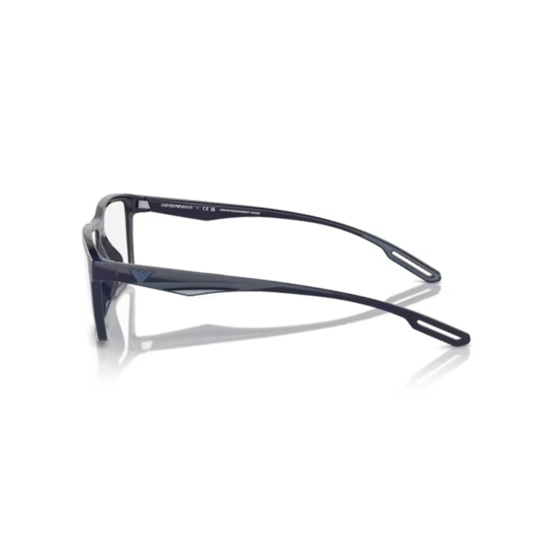 Emporio Armani 0Ea4189u Rectangular Eyeglasses With Interchangeable Lenses And Cut-Out Temples