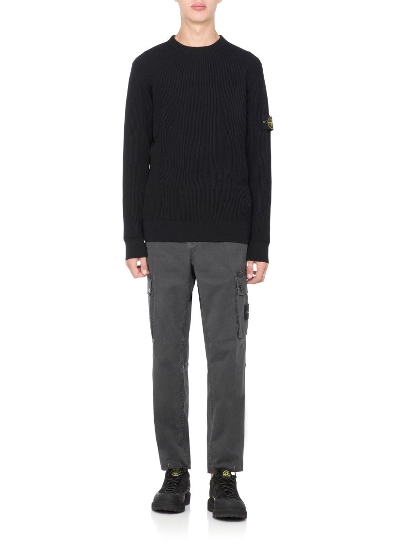 Stone Island Suede Leather Sneakers