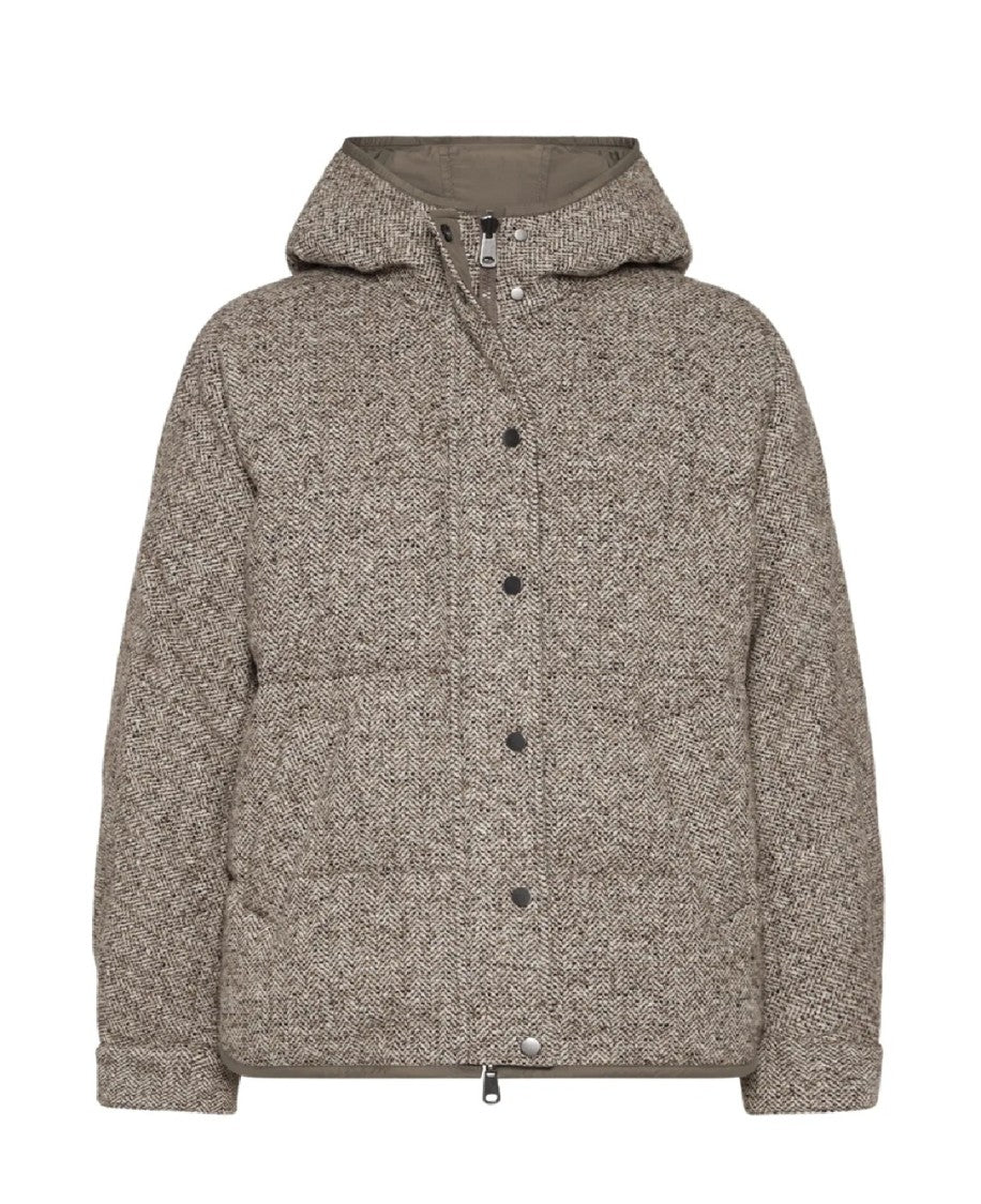 Brunello Cucinelli Mid-Length Reversible Down Jacket