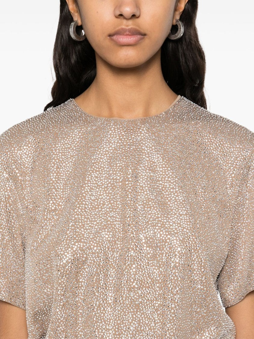 Giuseppe Di Morabito Textured Surface T-Shirt With Keyhole Detail