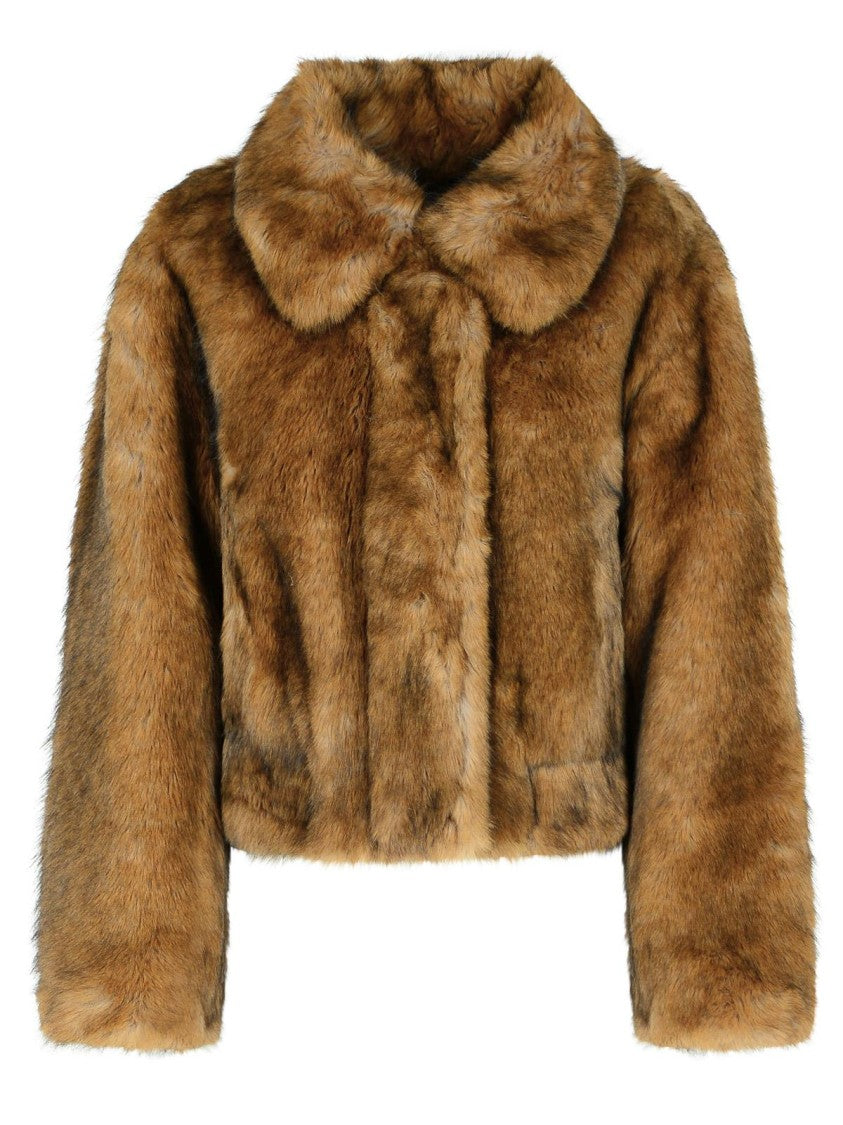 Stand Studio Lena' Brown Faux Fur Jacket