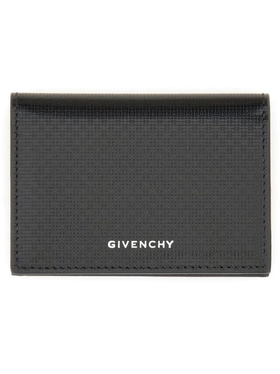 Givenchy Textured Calf Leather Wallet With Subtle Logo Embossing