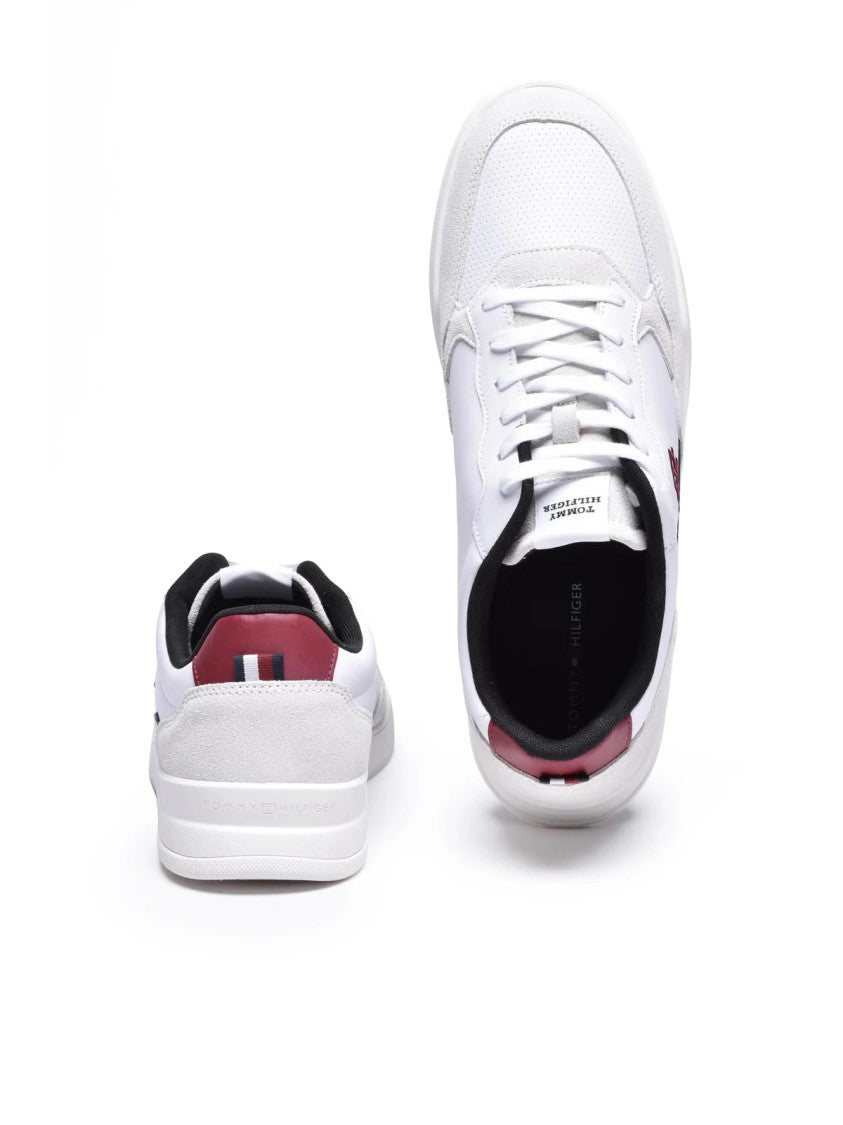 Tommy Hilfiger White Clean Elevated Cupsole Sneakers