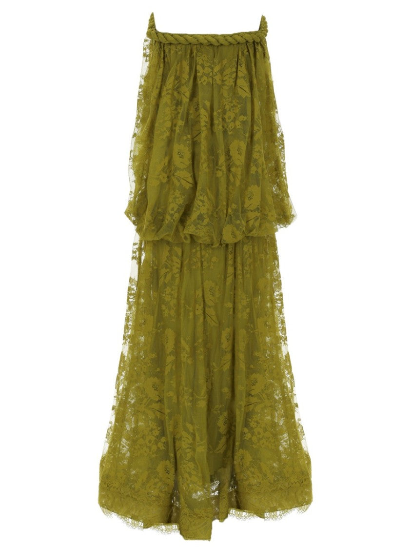 Zimmermann Flowing Off-Shoulder Maxi Dress With Floral Lace Detail