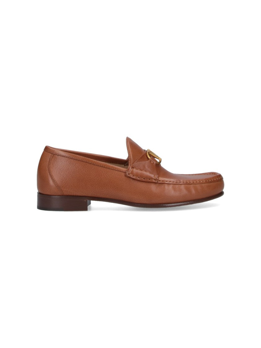 Valentino Garavani Vlogo Signature' Moccasins – Brown