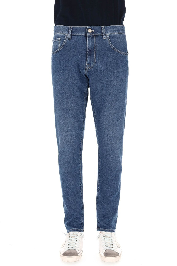 Pt Denim Breakbeat Soft Cotton-Silk Denim Jeans