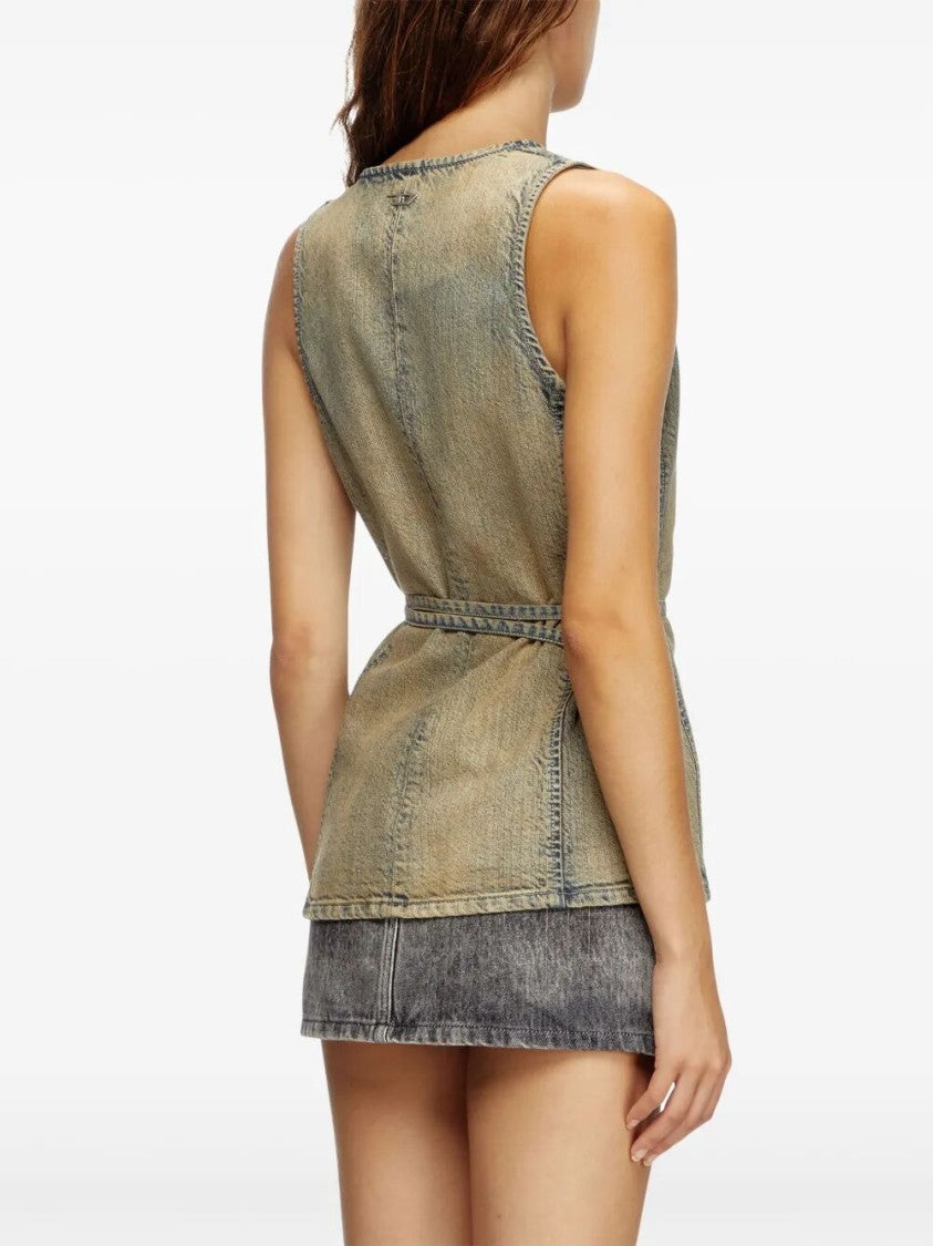 Diesel `De-Vern` Denim Top