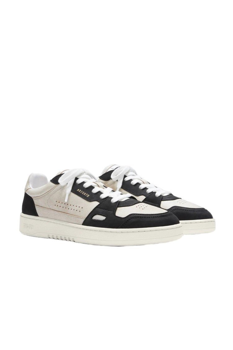 Axel Arigato Beige Black Leather Rubber Sole Sneakers