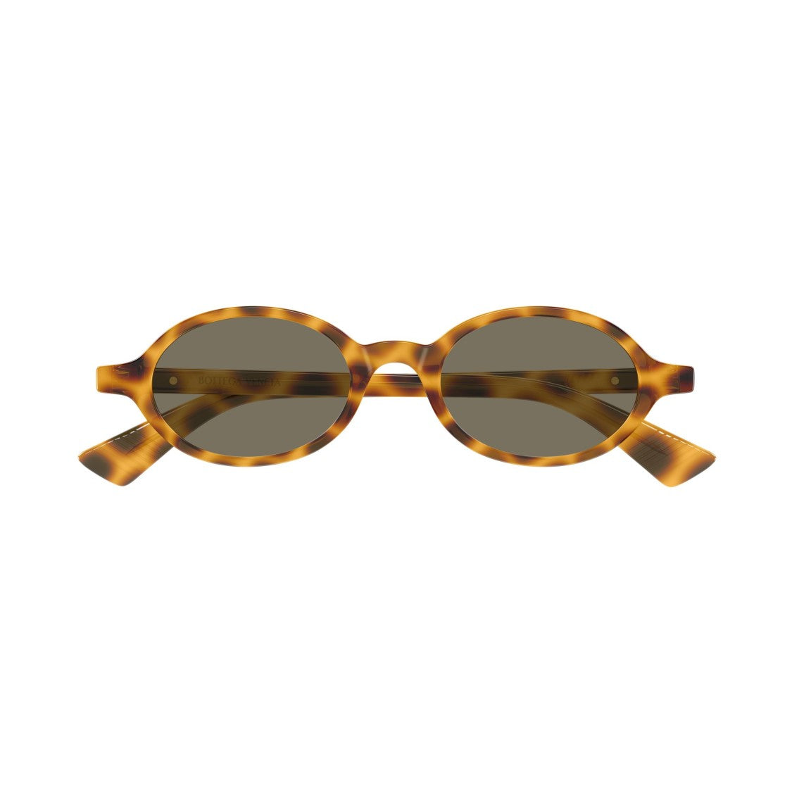Bottega Veneta Bv1388s Tortoiseshell Oval Frame Sunglasses