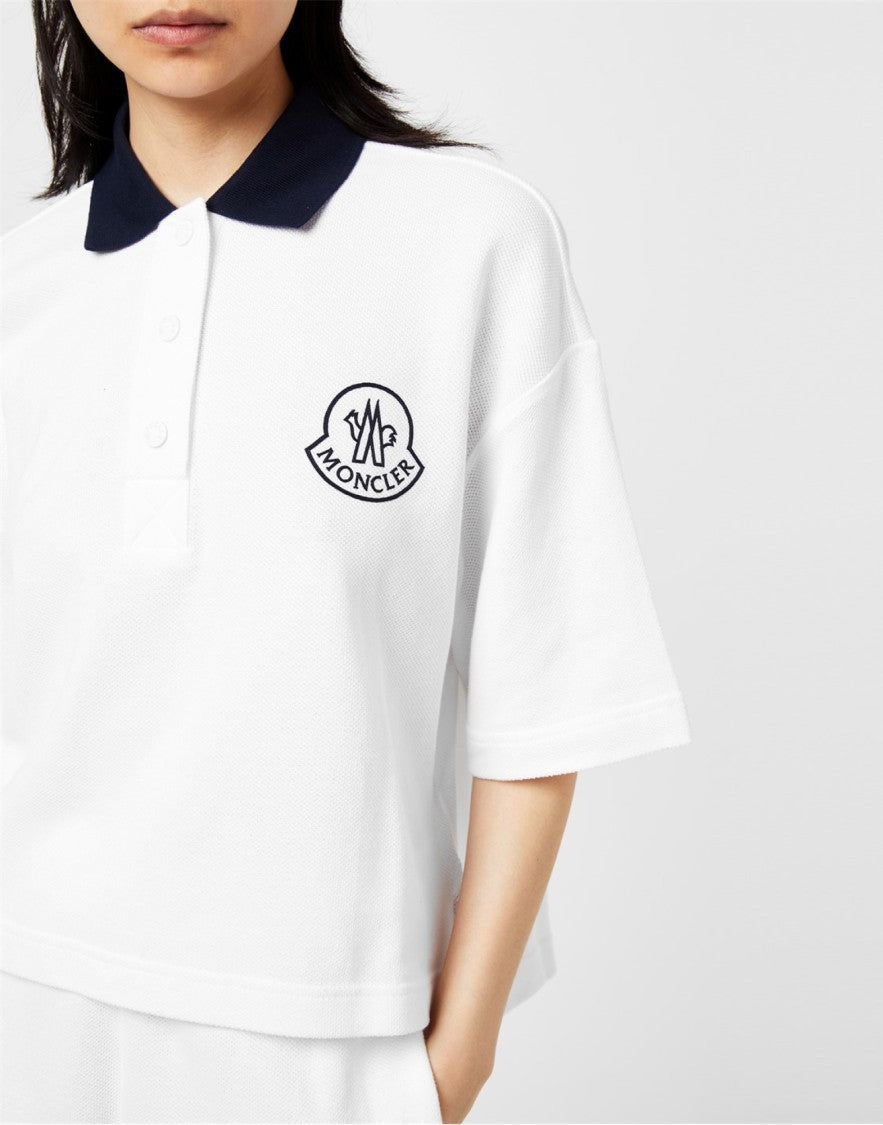 Moncler Logo Embroidered Short-Sleeved Polo Shirt