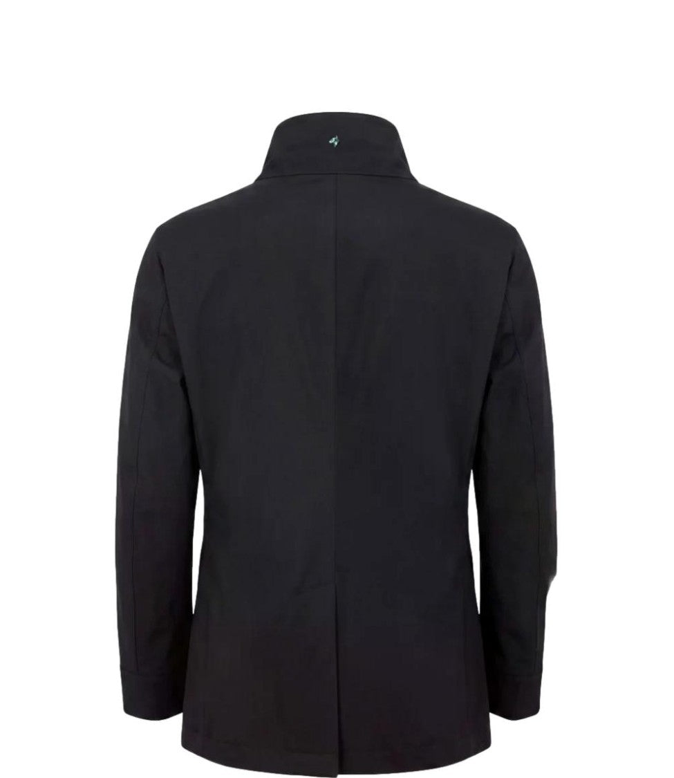 Montecore Double-Breasted High Stand Collar Inner Zip Coat