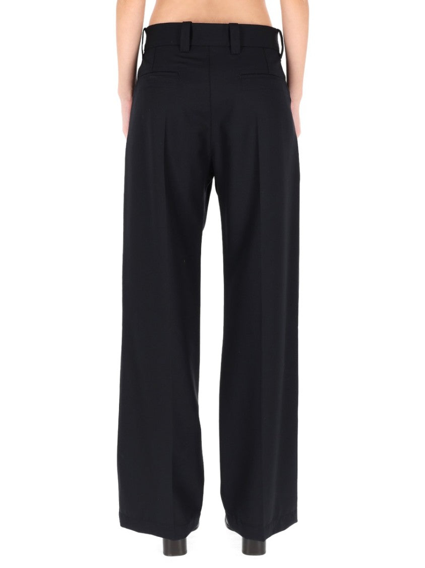 Lemaire Blue Straight-Leg Tailored Formal Pants