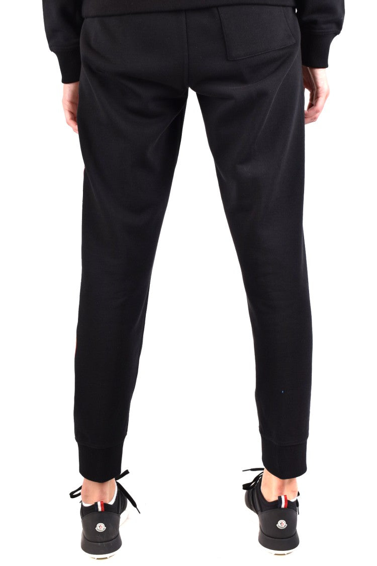 Burberry Black Relaxed Cotton Straight-Leg Pants