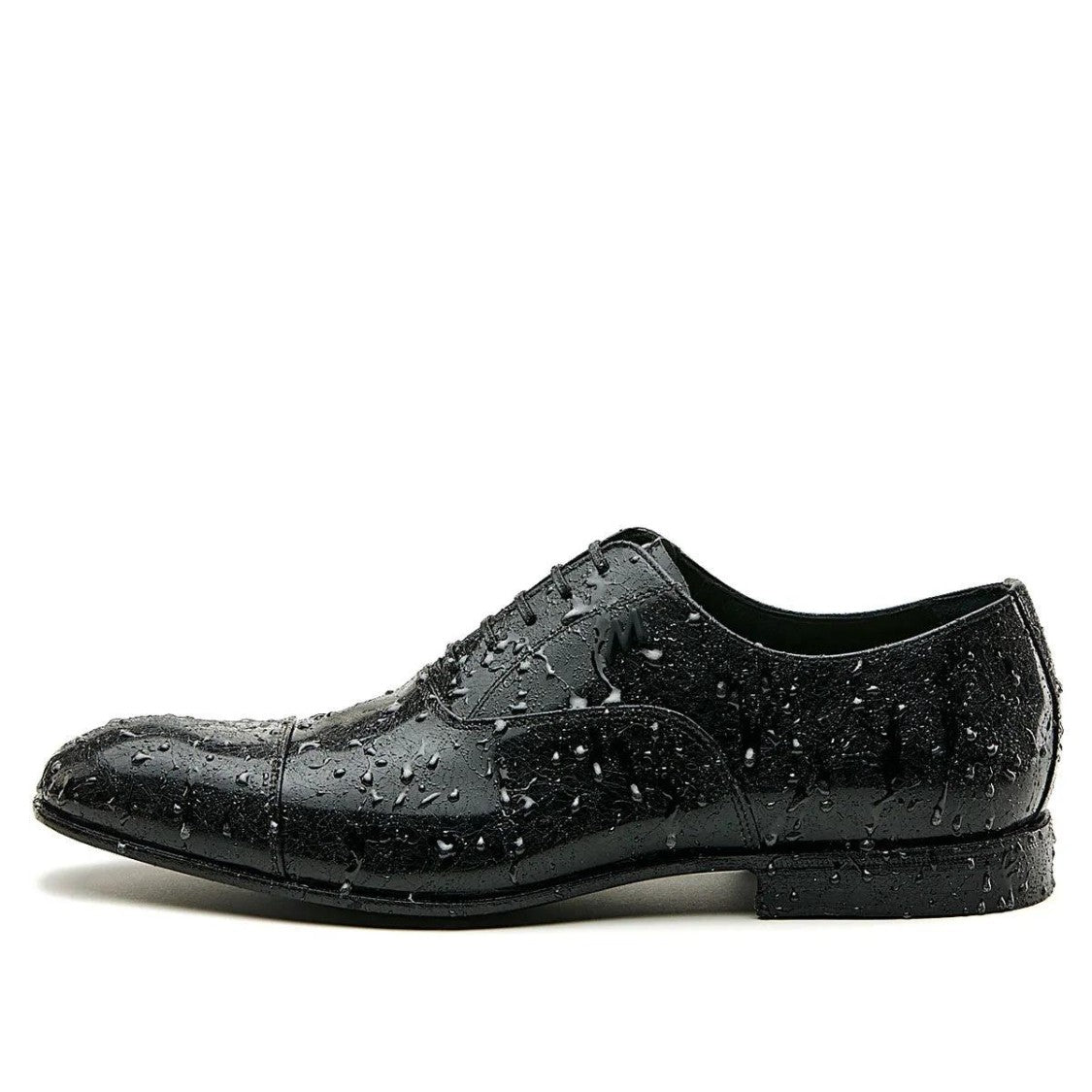 Mimanera Black Mr. Rain Effect Leather Shoes