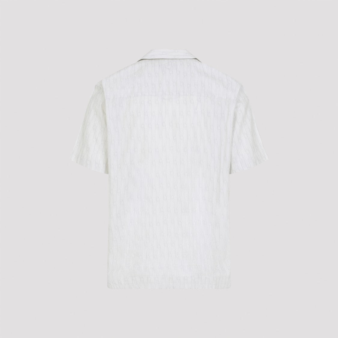 Canali Grey Cotton And Lyocell Shirt