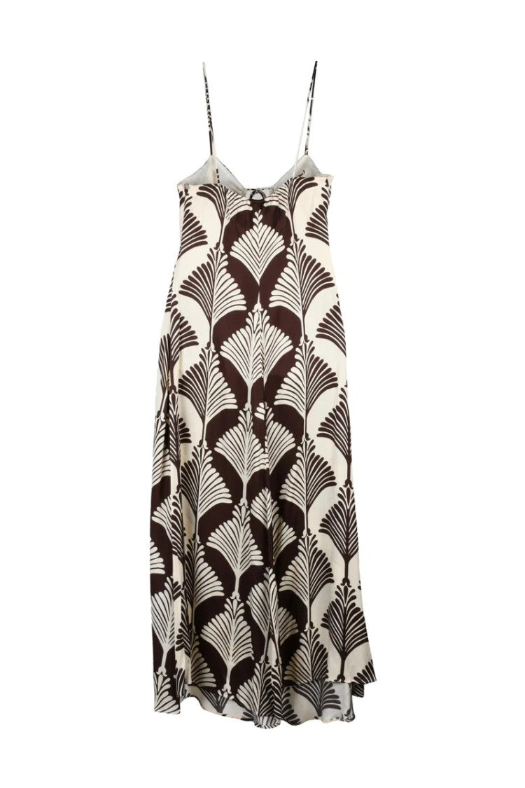 Pennyblack Long Dress Viscose - Brown/Beige