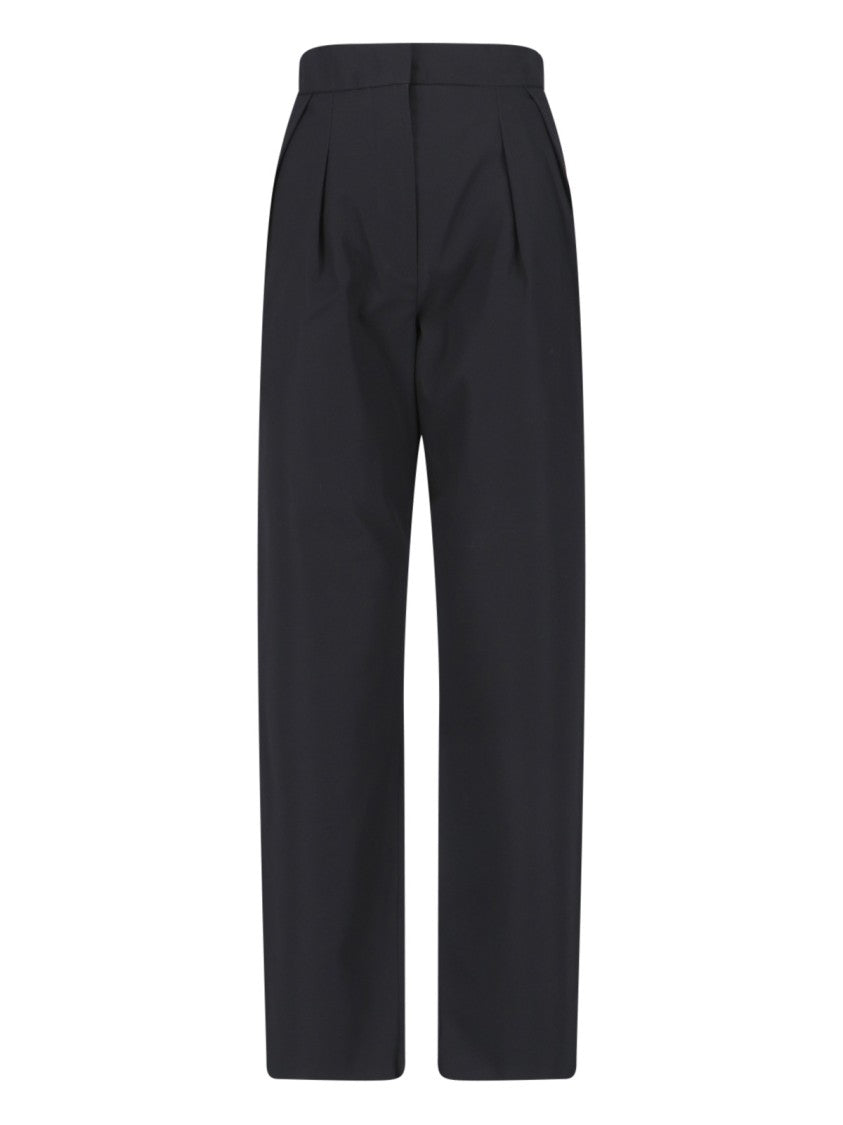 Max Mara "Dede" Straight-Leg Trousers Black