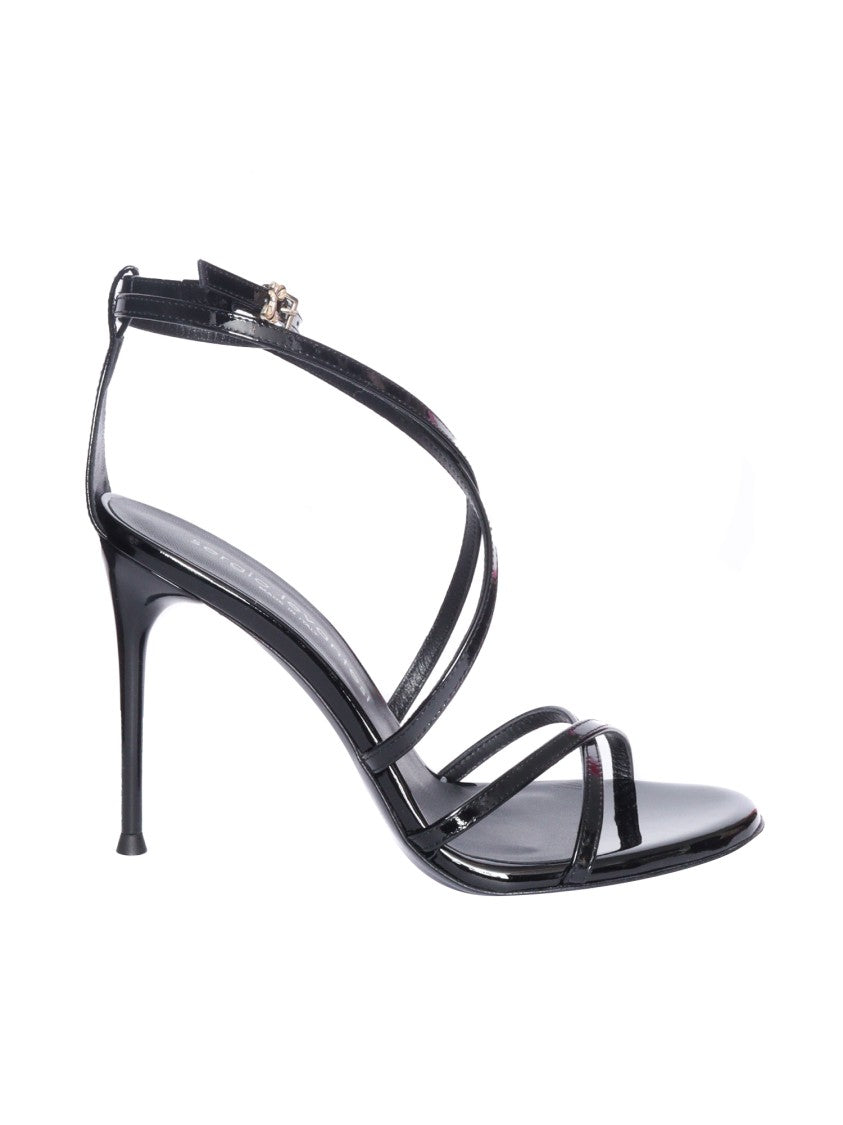 Sergio Levantesi Rebel5 Paint Black Sandal