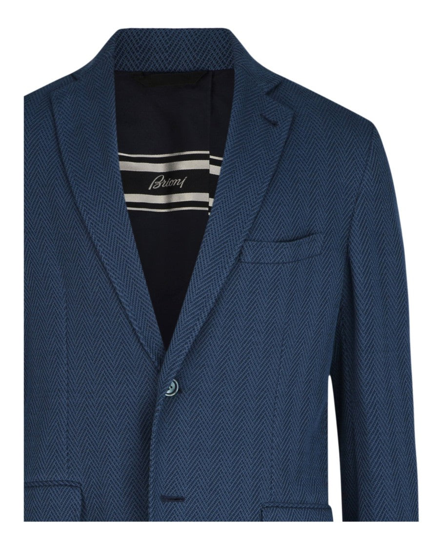 Brioni Single-Breasted Jersey Blazer