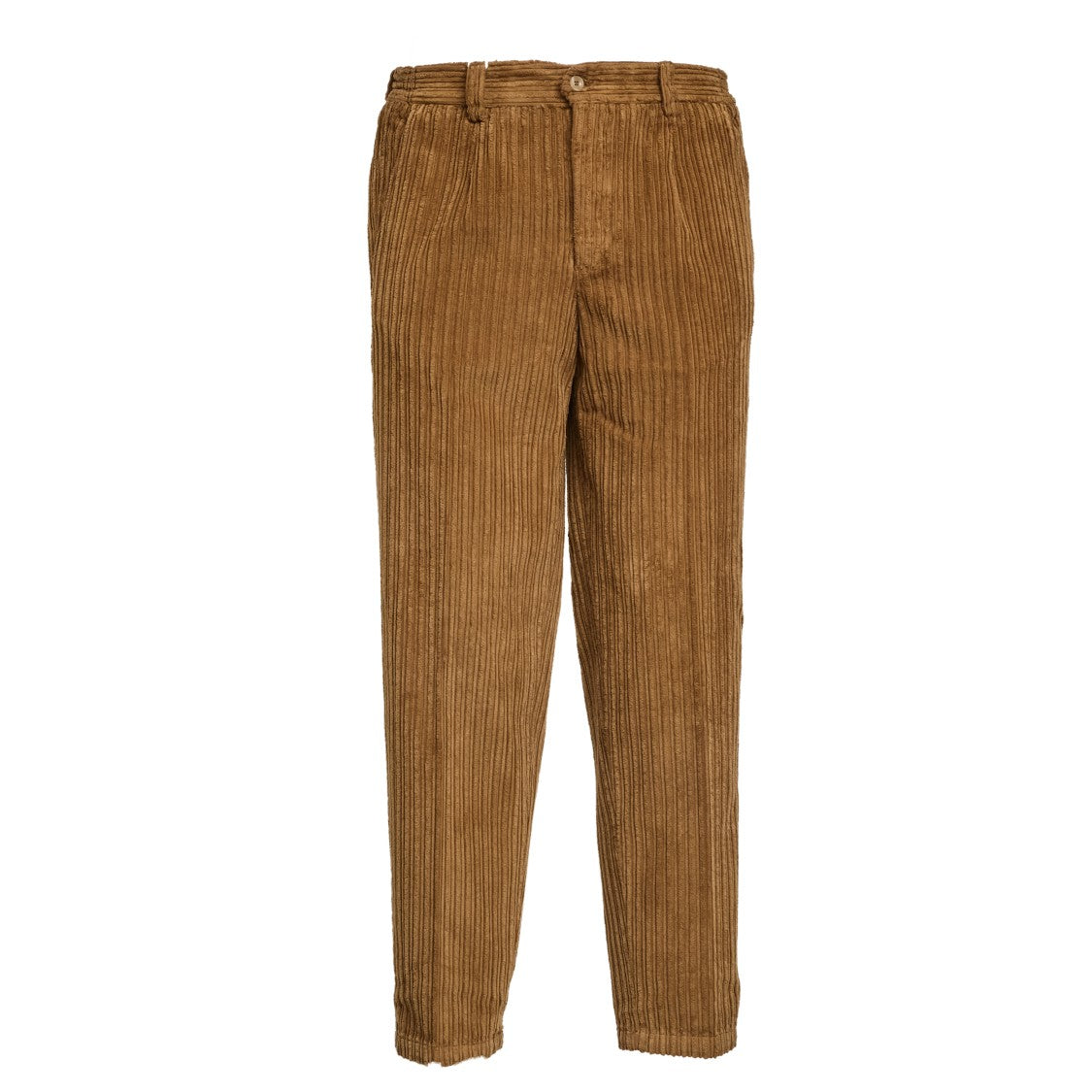 Briglia 1949 Ribbed Brown Corduroy Pants With Pockets