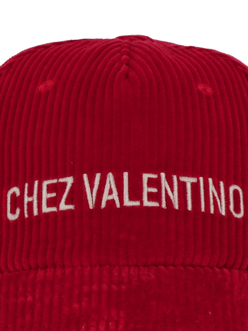 Valentino Garavani "Chez" Baseball Cap – Red