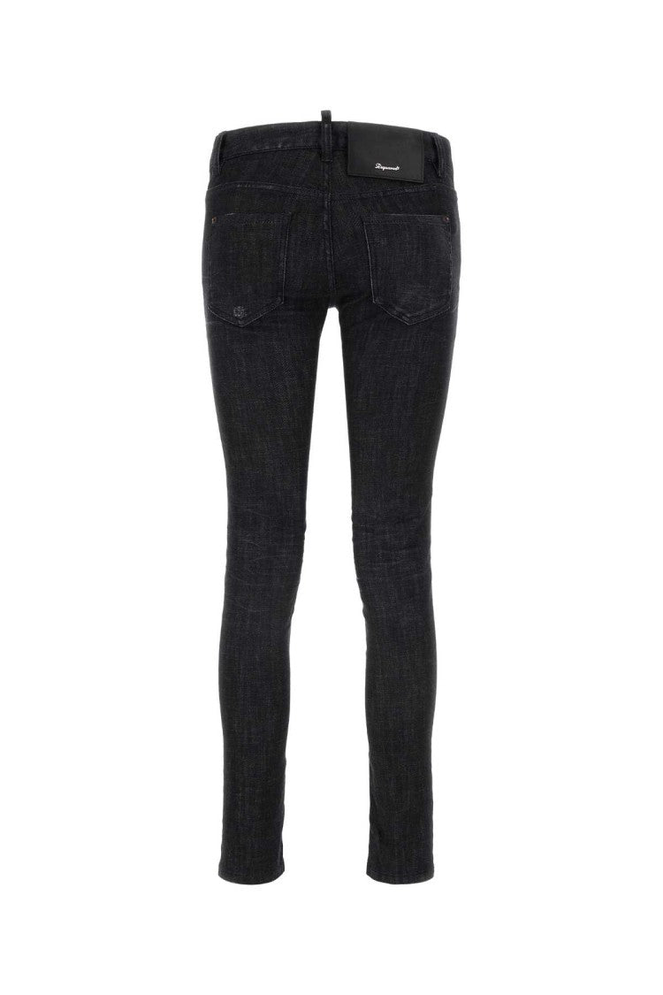 Dsquared2 Black Stretch Denim Jennifer Jeans