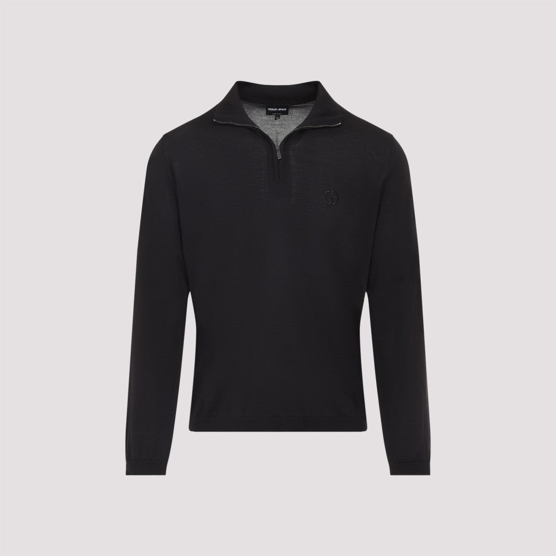 Giorgio Armani Mahogany Brown Virgin Wool Sweater