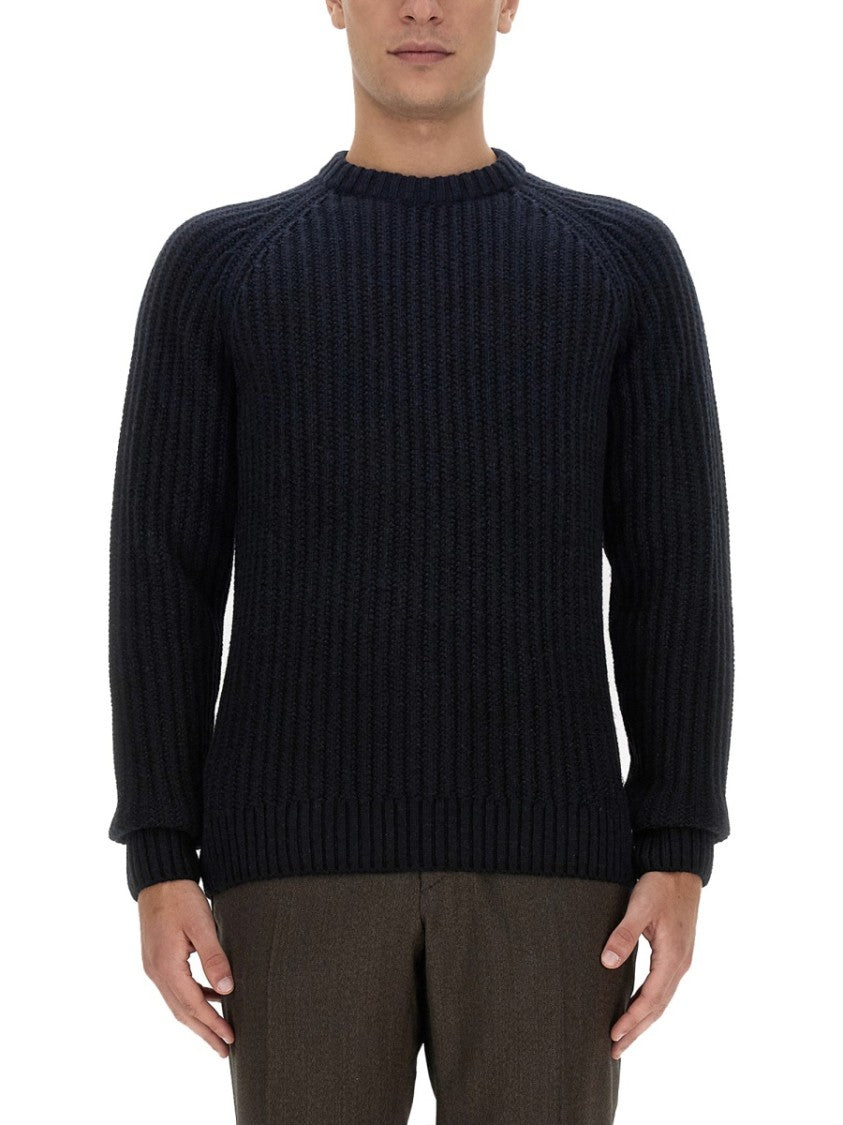 Brioni Textured Ribbed Cashmere And Virgin Wool Sweater