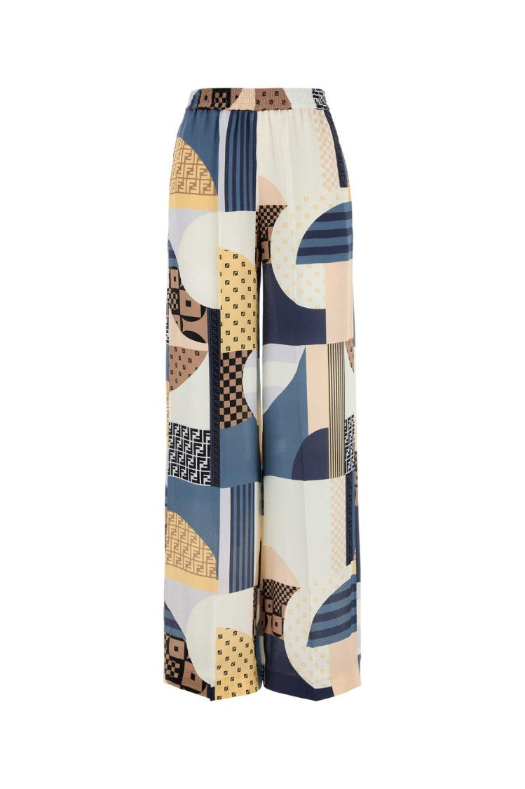 Fendi Printed Crepe Pyjama Pant