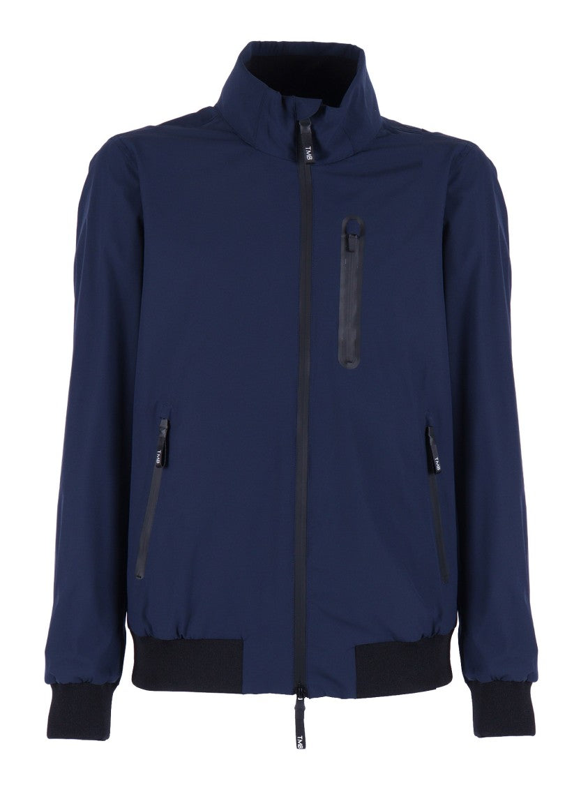 Tombolini Sporty High Collar Zipper Casual Jacket