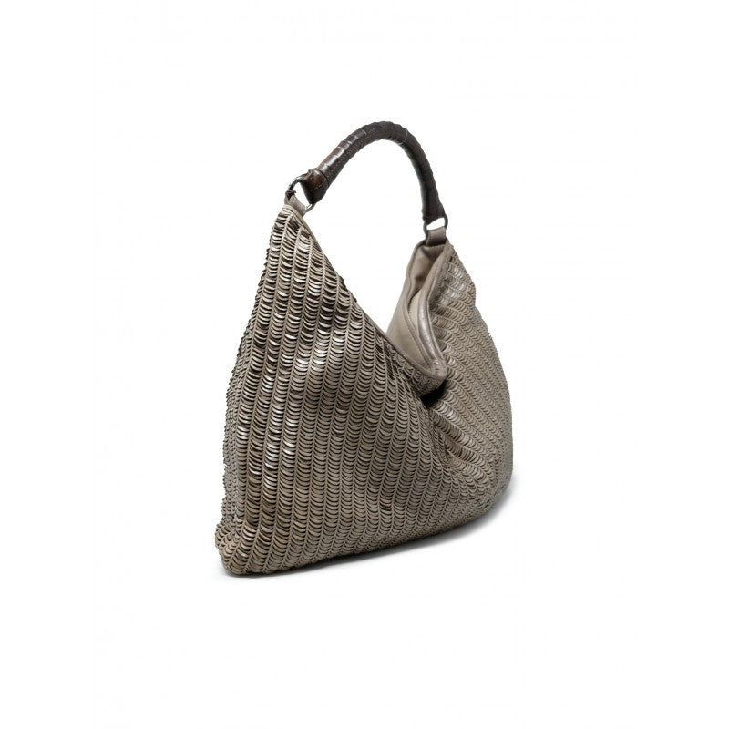 Reptile's House H354v54131 Lune Canapa Leather Handbag