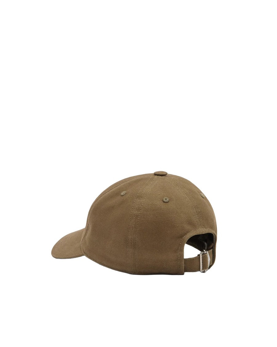 Isabel Marant Khaki Light Pink Tomas Cotton Hat