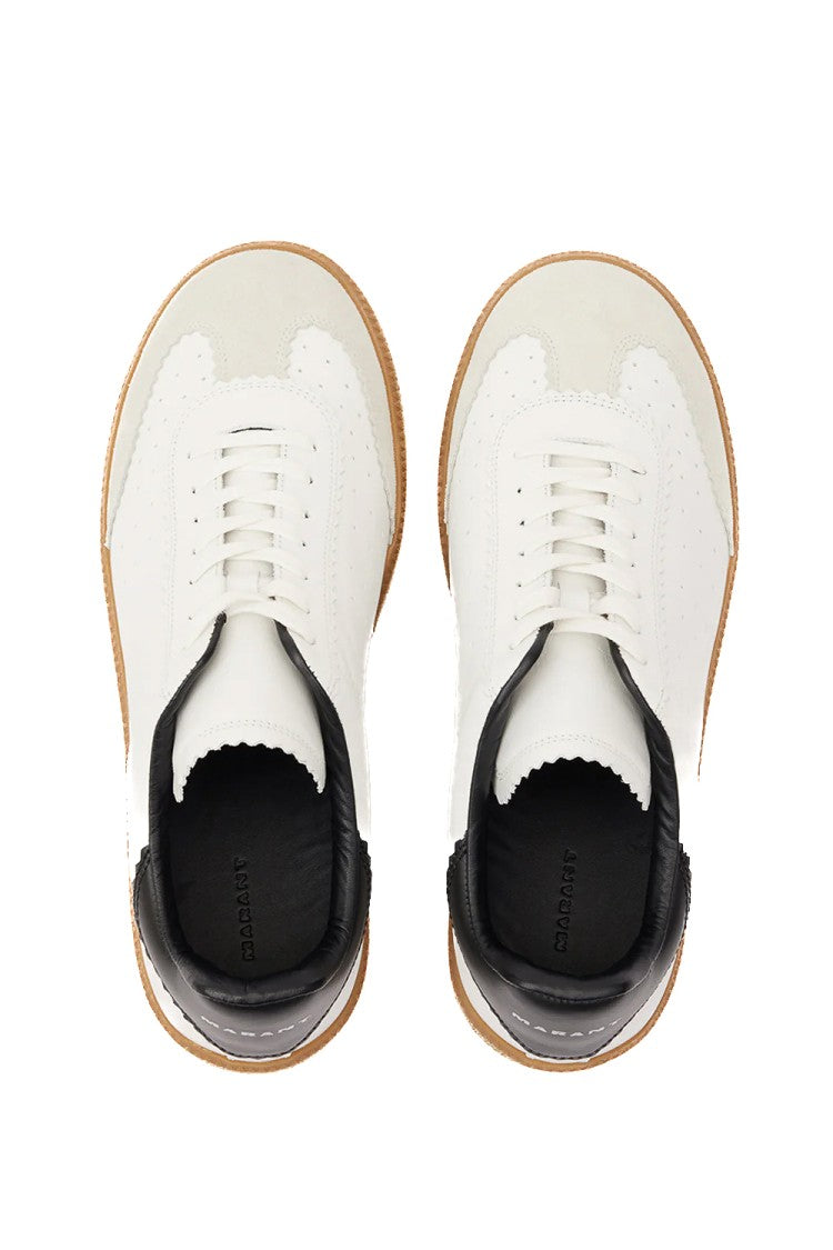 Isabel Marant Brycy Leather Sneakers With Suede Details