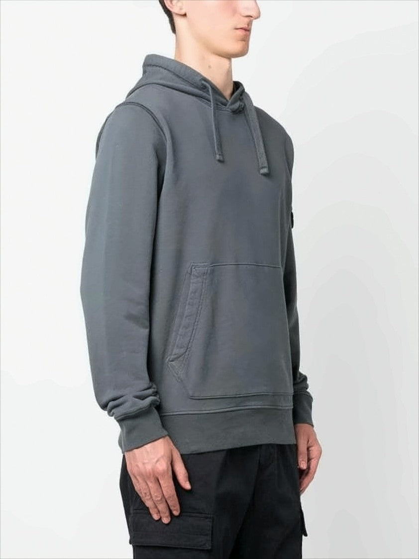 Stone Island Muted Grey Hooded Sweatshirt