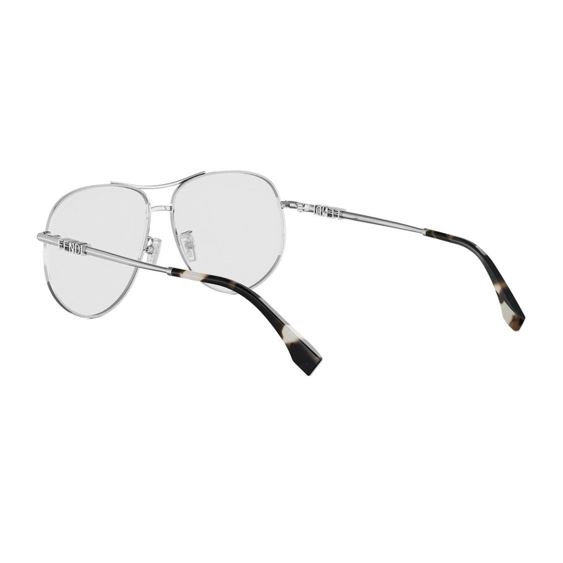 Fendi Silver Fendigraphy Metal Pilot Sunglasses