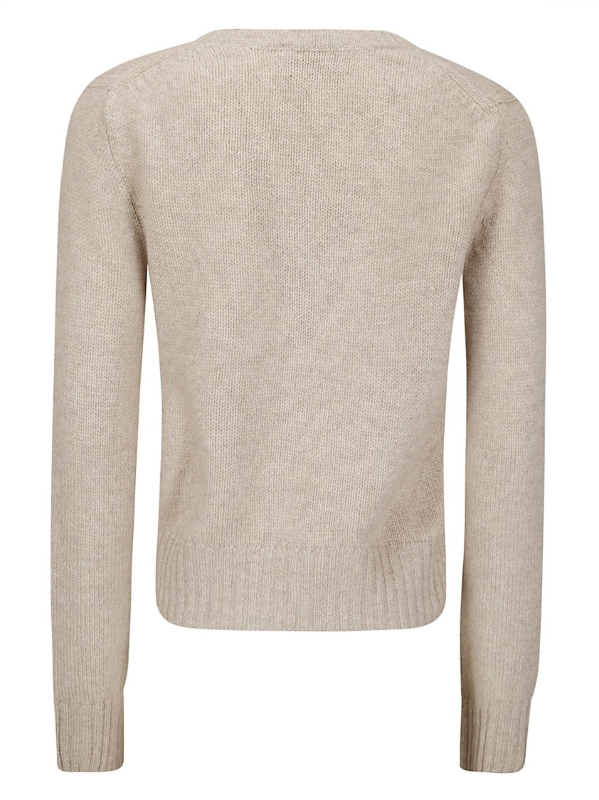 Be You Fine Knit Cashmere Crewneck Sweater With Short Comfortable Fit