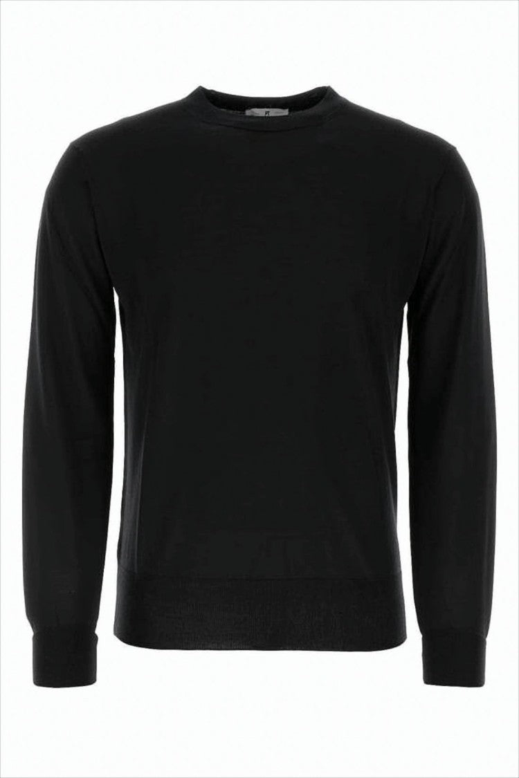 Pt Torino Classic Crew Neck Sweater With Ribbed Detailing