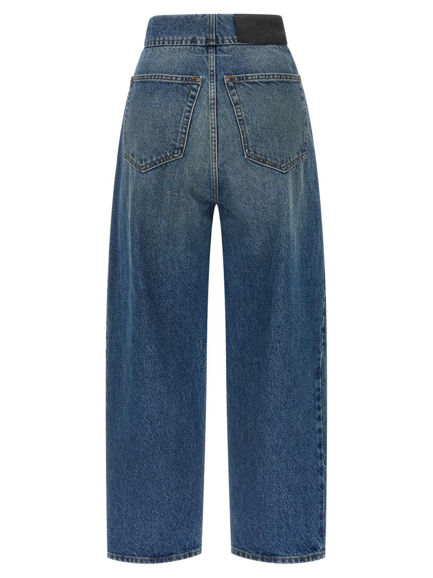Mm6 By Maison Margiela Stonewashed Cotton Denim Jeans