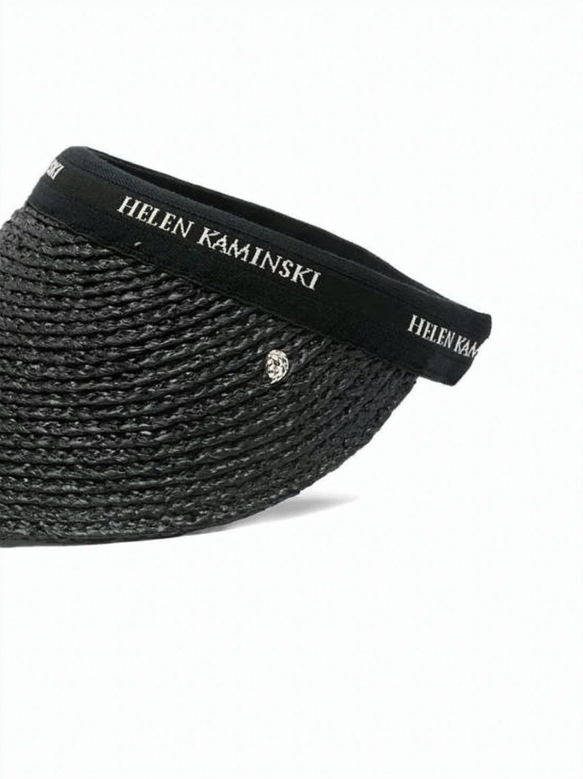 Helen Kaminski Curved Brim Raffia Sun Visor