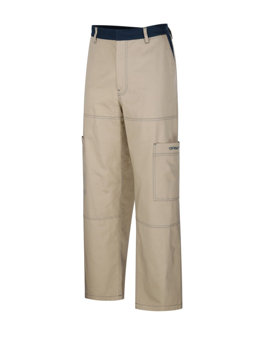 Off-White Stitch Cotgab Straight Cargo Pant
