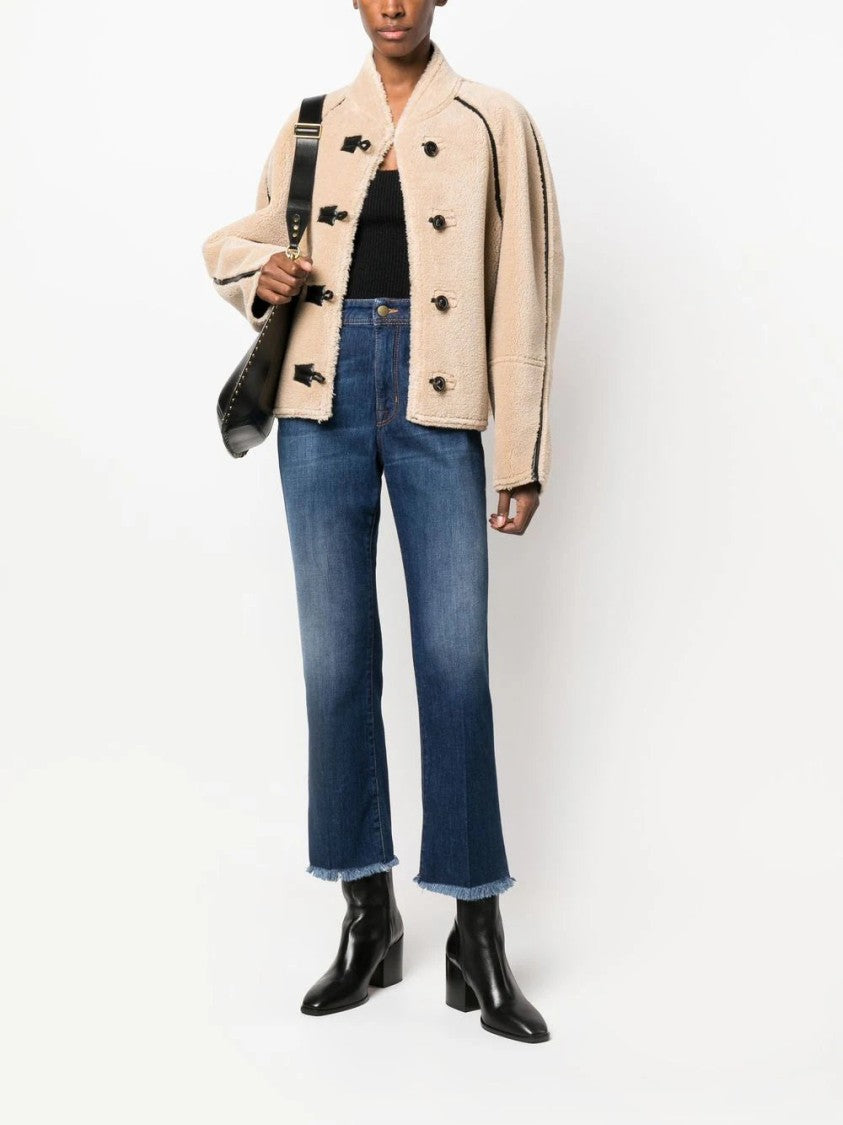 Jacob Cohen Logo-Embroidered Fringe Jeans