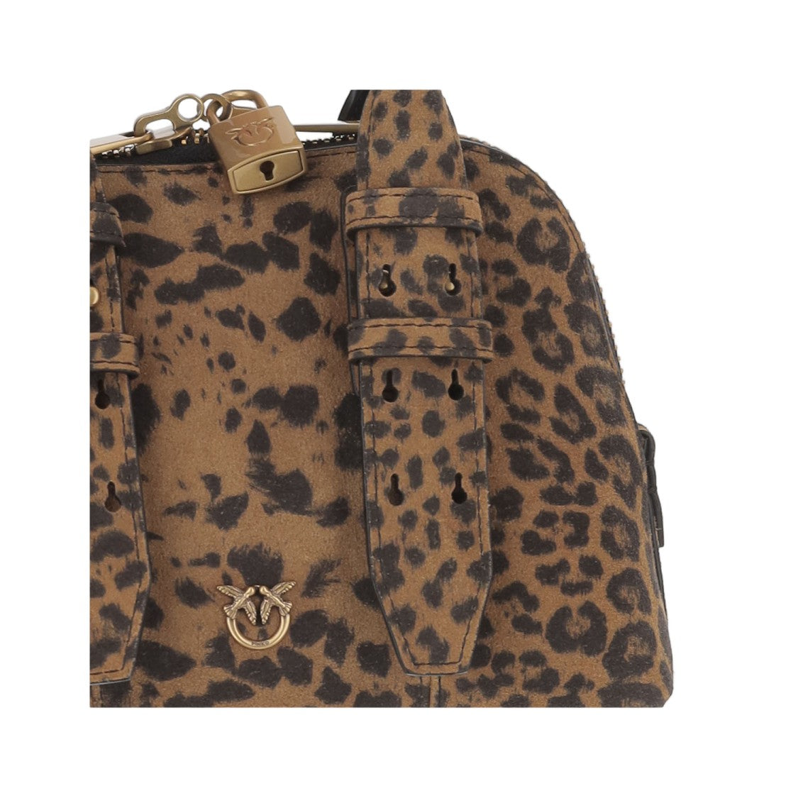 Pinko Mini Escape Suede Leather Handbag