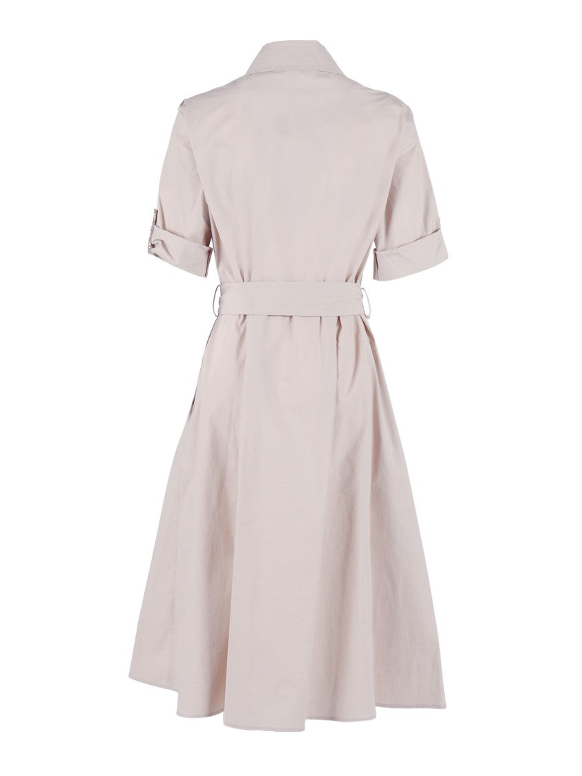 Antonelli Firenze Fitted Day Sequined Belted Day Dress