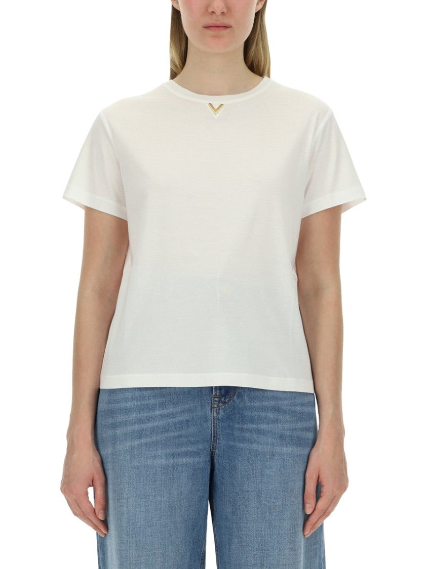 Valentino Relaxed-Fit Jersey T-Shirt With Subtle Logo Detail