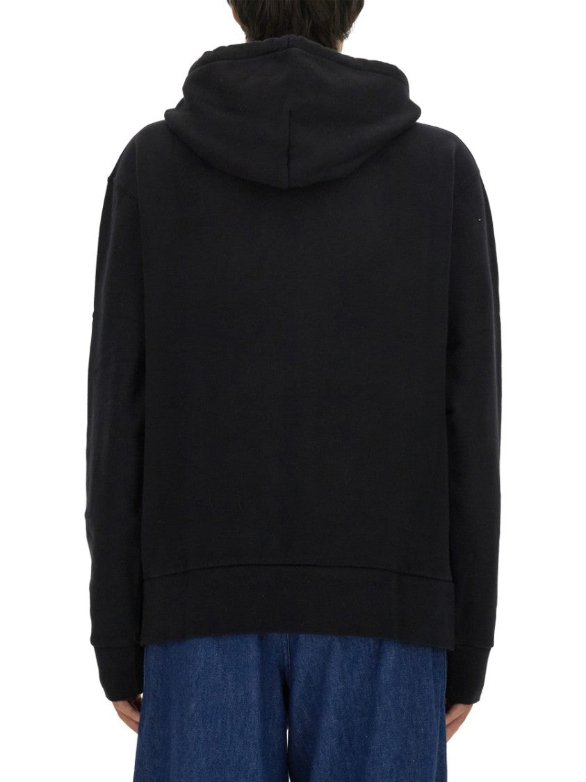J. W. Anderson Relaxed Fit Black Hooded Sweatshirt