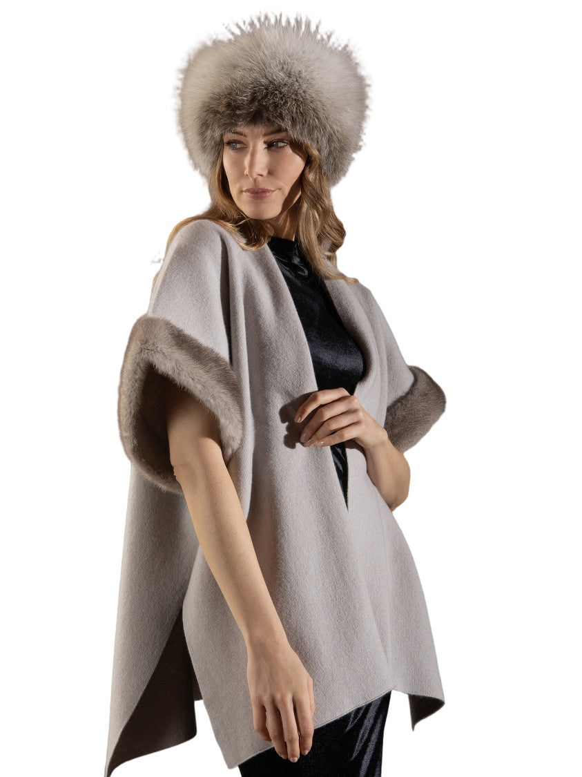 Nima 1708 Shadow Fox Light And Rex Rabbit Fur Hat