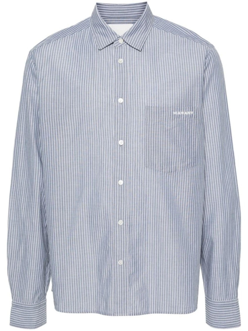 Isabel Marant Classic Striped Long-Sleeve Shirt