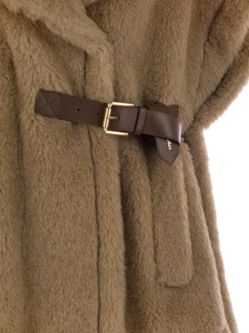 Max Mara Lanoso4 - Teddy Fabric Vest Cape