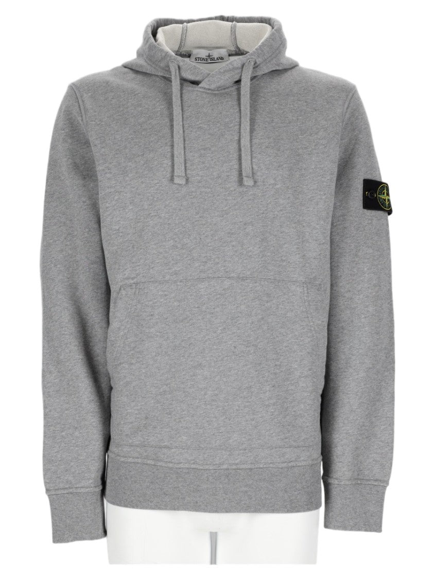 Stone Island Classic Pullover Sweatshirt With Hood And Distinctive Patch