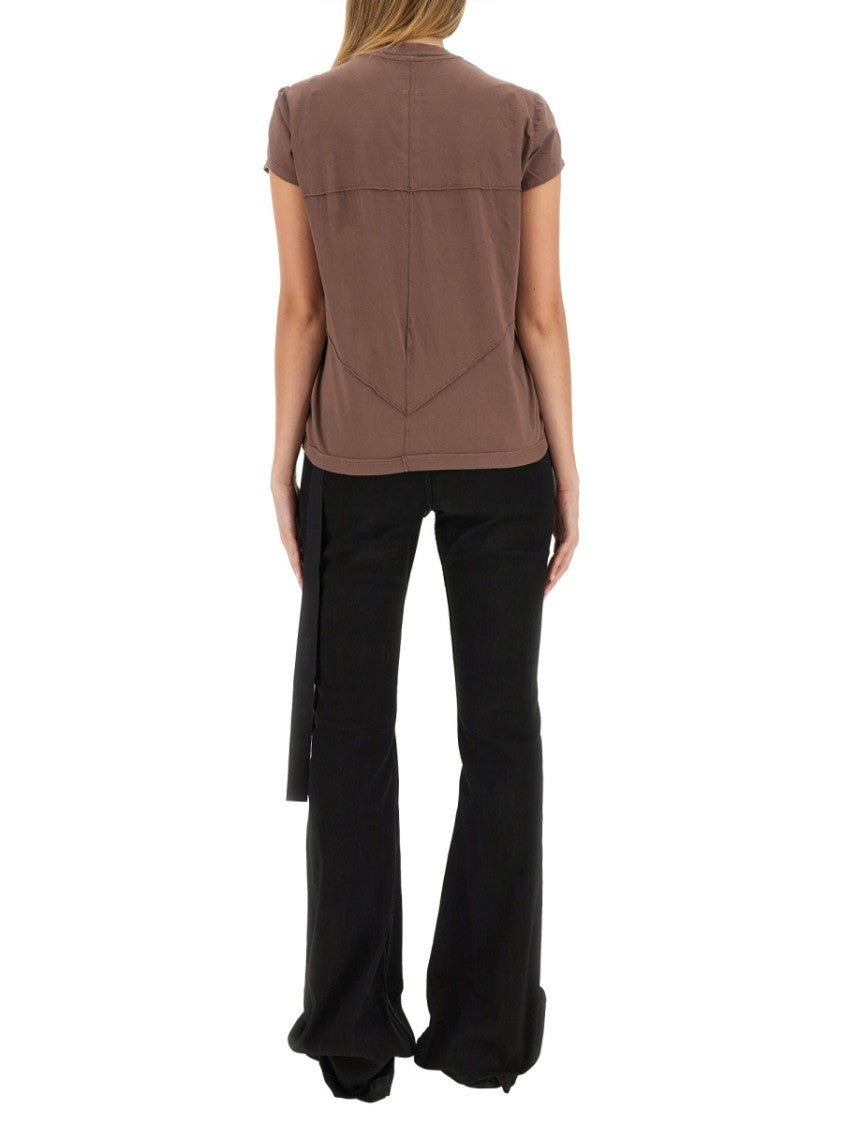 Drkshdw By Rick Owens Textured Cotton T-Shirt